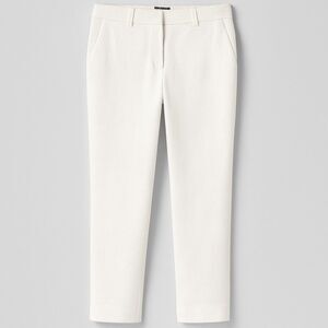 Ann Taylor Factory Women’s White Textured Slim Ankle Pants Size 4